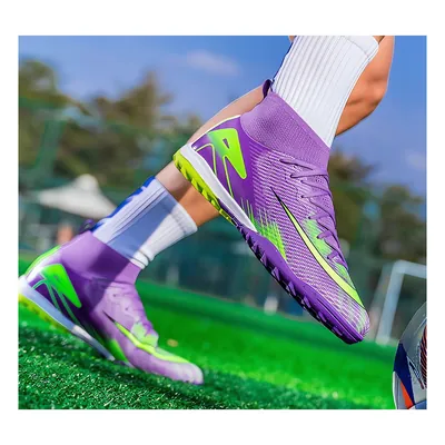 Футбольні сороконіжки Tezaz Soft Ground фіолетовий — фото 2