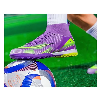 Футбольні сороконіжки Tezaz Soft Ground фіолетовий — фото 3
