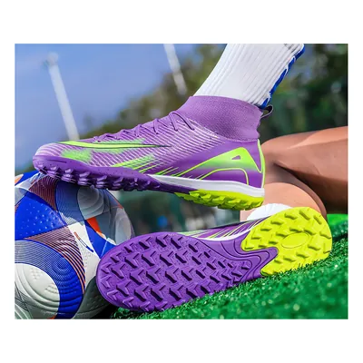 Футбольні сороконіжки Tezaz Soft Ground фіолетовий — фото 8