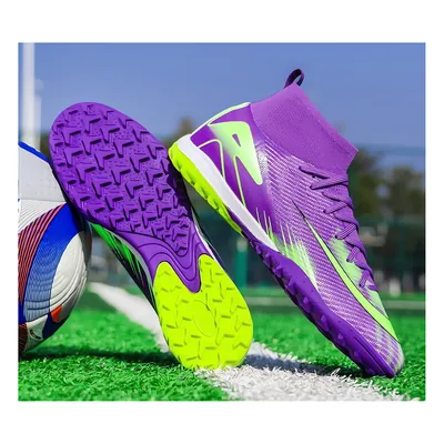 Футбольні сороконіжки Tezaz Soft Ground фіолетовий — фото 9