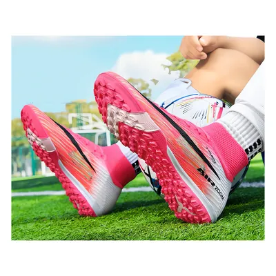 Футбольні сороконіжки Tezaz Soft Ground рожевий — фото 4